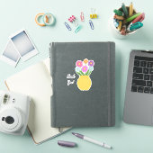 Kleurrijke bloemen sticker (iPad Cover)