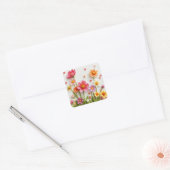 Kleurrijke Bloemen Stickers (Envelop)