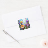 Kleurrijke Bloemen Stickers (Envelop)
