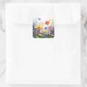 Kleurrijke Bloemen Stickers (Tas)