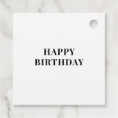 Kleurrijke Bloemen Stof Art Gift Labels (Achterkant)