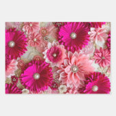 Kleurrijke Bloemen Stof Art Wrapping Paper Sheets (Voorkant 2)