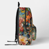 Kleurrijke bloemen Sugar Skull: Dag van de Doden Bedrukte Rugzak (Links)