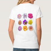 Kleurrijke bloemen t-shirt (Achterkant)