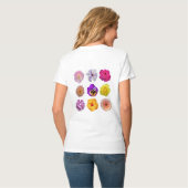 Kleurrijke bloemen t-shirt (Achterkant volledig)