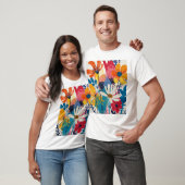 Kleurrijke bloemen t-shirt (Unisex)
