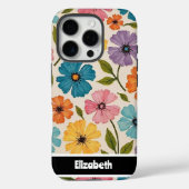  Kleurrijke Bloemen Telefoon Hoesje (Achterkant)