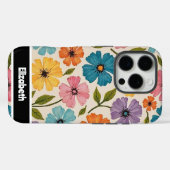  Kleurrijke Bloemen Telefoon Hoesje (Achterkant (horizontaal))