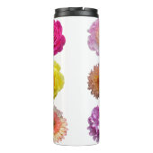 Kleurrijke bloemen thermosbeker (Achterkant)