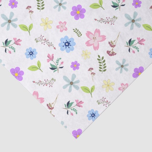 Kleurrijke bloemen tissuepapier (Detail)