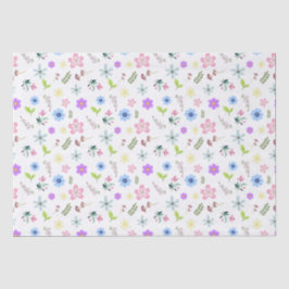 Kleurrijke bloemen tissuepapier