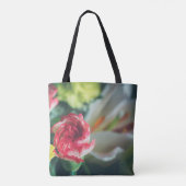 Kleurrijke bloemen tote bag (Achterkant)