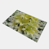 kleurrijke+ bloemen, tuin+ gnoom, calla+ l deurmat (Schuin)