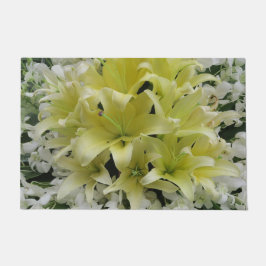 kleurrijke+ bloemen,     tuin+ kabouter,     calla deurmat