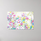 *~* Kleurrijke Bloemen TV2 Stretched Canvas Print (Voorkant)