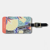 Kleurrijke Bloemen van E.A. Séguy gepersonaliseerd Bagagelabel (Voorkant horizontaal)