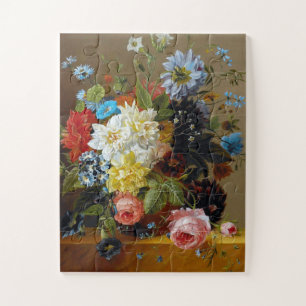 Kleurrijke  bloemen Vase Art Painting Legpuzzel
