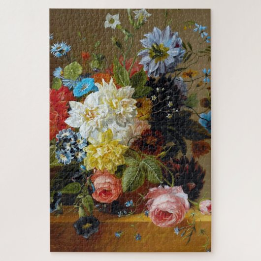Kleurrijke  bloemen Vase Art Painting Legpuzzel (Verticaal)
