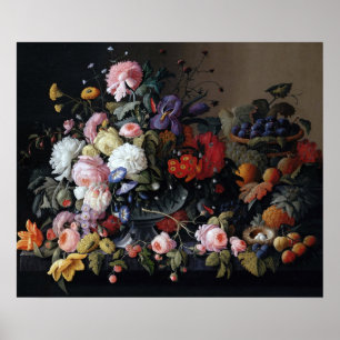 Kleurrijke  bloemen Vase Art Painting Poster