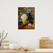 Kleurrijke bloemen Vase Art Painting Poster (Keuken)