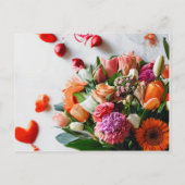 "Kleurrijke Bloemen Verjaardagsuitnodiging Briefka Uitnodiging Briefkaart (Achterkant)