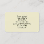 Kleurrijke bloemen Visitekaartje (Achterkant)