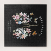 Kleurrijke bloemen, vlinders, longen illustratie. legpuzzel (Horizontaal)