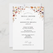 Kleurrijke Bloemen Vrijgezellenfeest Fotouitnodigi Kaart (Voorkant)