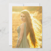 Kleurrijke Bloemen Vrijgezellenfeest Fotouitnodigi Kaart (Achterkant)