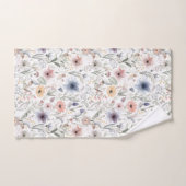 Kleurrijke Bloemen Waterverf Styl Botanica Handdoe Bad Handdoek (Handdoek)