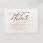 Kleurrijke bloemen Website over het huwelijk Informatiekaartje (Voorkant)