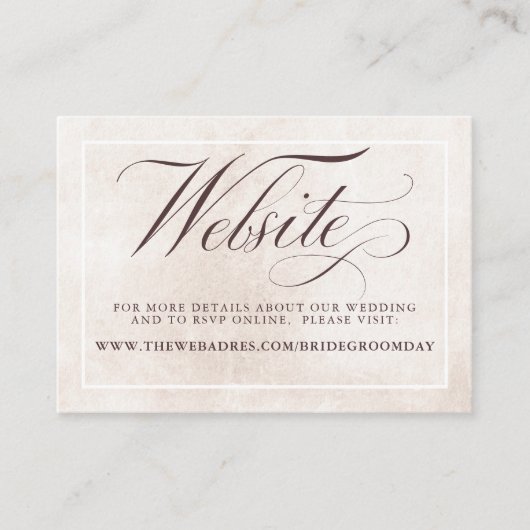 Kleurrijke bloemen Website over het huwelijk Informatiekaartje (Voorkant)