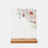 Kleurrijke bloemen, wilde bloemen, Boho, Mimosa Ba Acryl Bord (Voorkant)