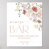 Kleurrijke Bloemen, Wilde Bloemen, Boho, Mimosa Ba Poster (Voorkant)