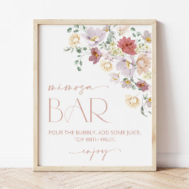 Kleurrijke Bloemen, Wilde Bloemen, Boho, Mimosa Ba Poster