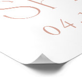 Kleurrijke Bloemen, Wilde Bloemen, Bruids Welkom Poster (Hoek)