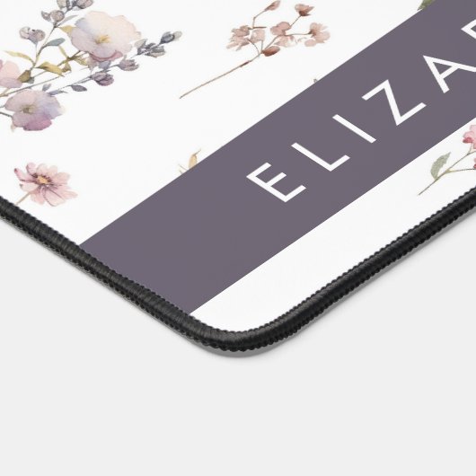 Kleurrijke bloemen, wilde bloemen, groen, Jouw naa Bureaumat (Hoek)