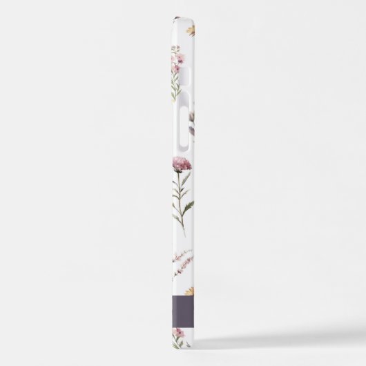 Kleurrijke bloemen, wilde bloemen, groen, Jouw naa iPhone Hoesje (Linkerkant)