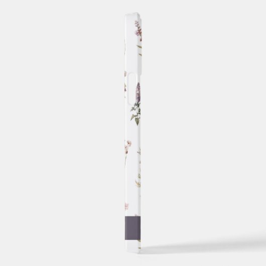 Kleurrijke bloemen, wilde bloemen, groen, Jouw naa iPhone Hoesje (Rechterkant)