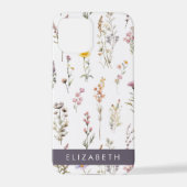 Kleurrijke bloemen, wilde bloemen, groen, Jouw naa iPhone Hoesje (Achterkant)