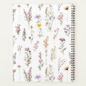 Kleurrijke bloemen, wilde bloemen, groen, Jouw naa Planner (Achterkant)