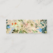 Kleurrijke bloemen, wilde bloemen, orchidee, bloem mini visitekaartje (Achterkant)