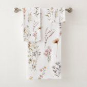 Kleurrijke bloemen, wilde bloemen, tuin bloemen bad handdoek (Insitu)