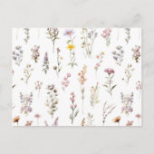 Kleurrijke bloemen, wilde bloemen, tuin bloemen briefkaart (Voorkant)