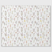 Kleurrijke bloemen, wilde bloemen, tuin bloemen cadeaupapier (Vlak)