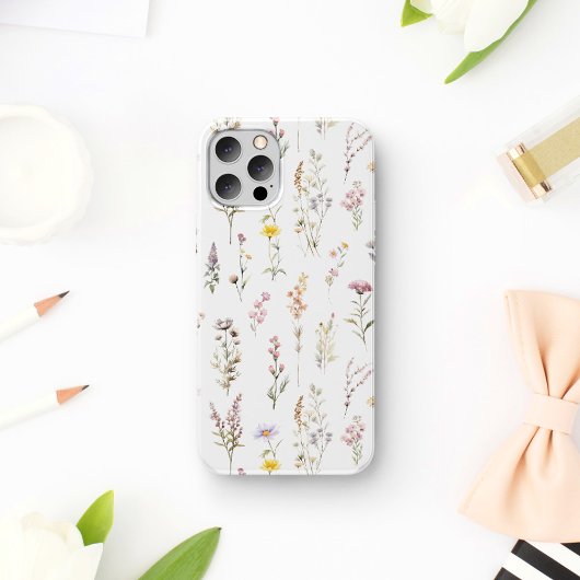 Kleurrijke bloemen, wilde bloemen, tuin bloemen Case-Mate iPhone case
