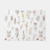 Kleurrijke bloemen, wilde bloemen, tuin bloemen deurmat (Voorkant)