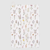 Kleurrijke bloemen, wilde bloemen, tuin bloemen golfhanddoek (Voorkant)