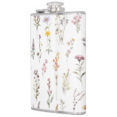 Kleurrijke bloemen, wilde bloemen, tuin bloemen heupfles (Links)