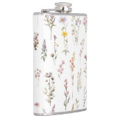 Kleurrijke bloemen, wilde bloemen, tuin bloemen heupfles (Rechts)